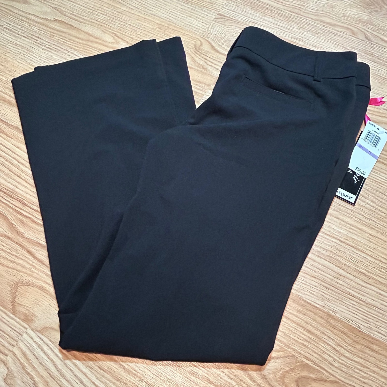 Memoir Sunset Black Wide Leg Dress Pants Size 11 Regular Nwt